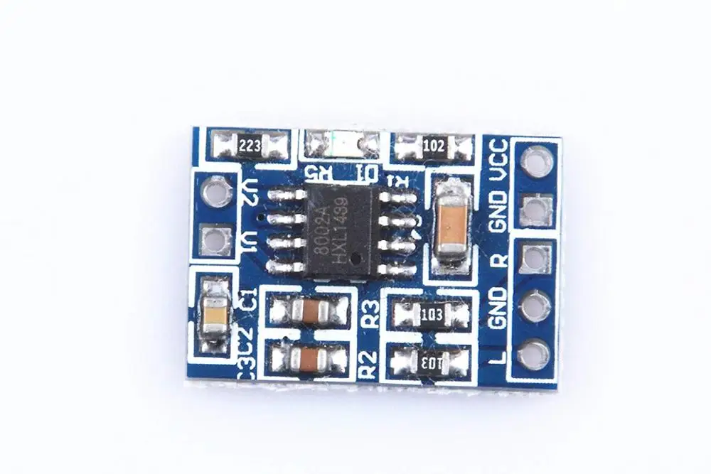 

Super Mini HXJ8002 Audio Power Amplifier Board Mono Channel Voice Low Noise Amplifiers Module 2.0-5.5V Replace PAM8403