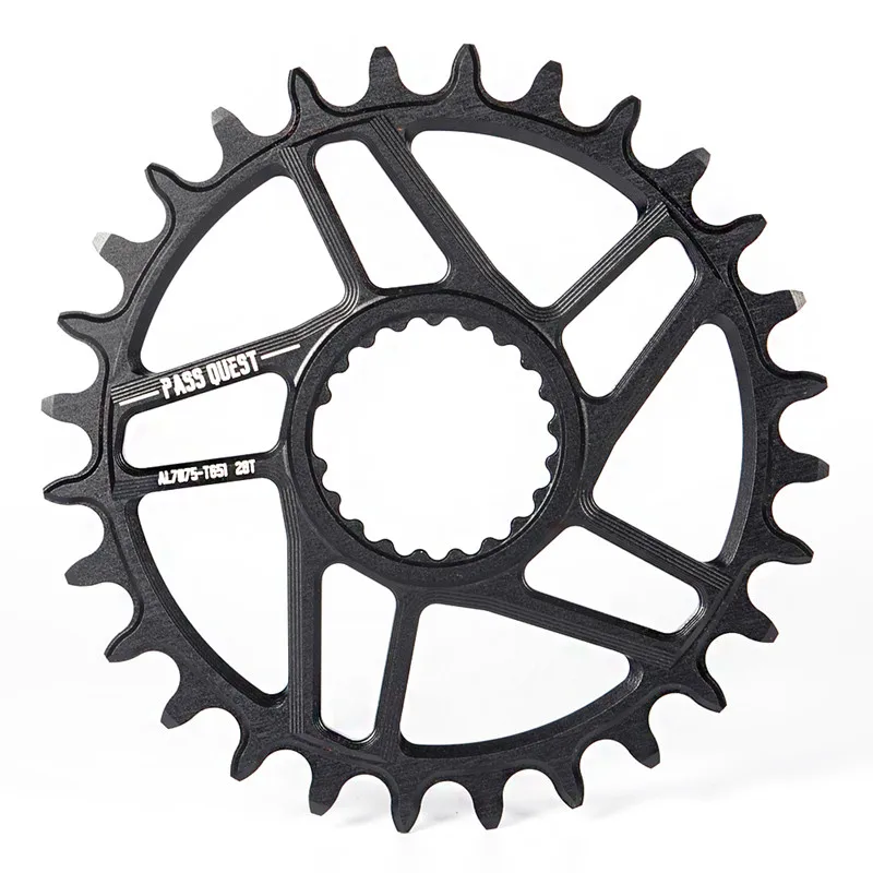 black 28T Pass Quest 12 Скорость сеть MTB кольцо горный велосипед звездочка цепной передачи 28/30/32/34/36/38/40T Круглый подходит для M7100 M7130 M8100 M9100 - Цвет: black 28T