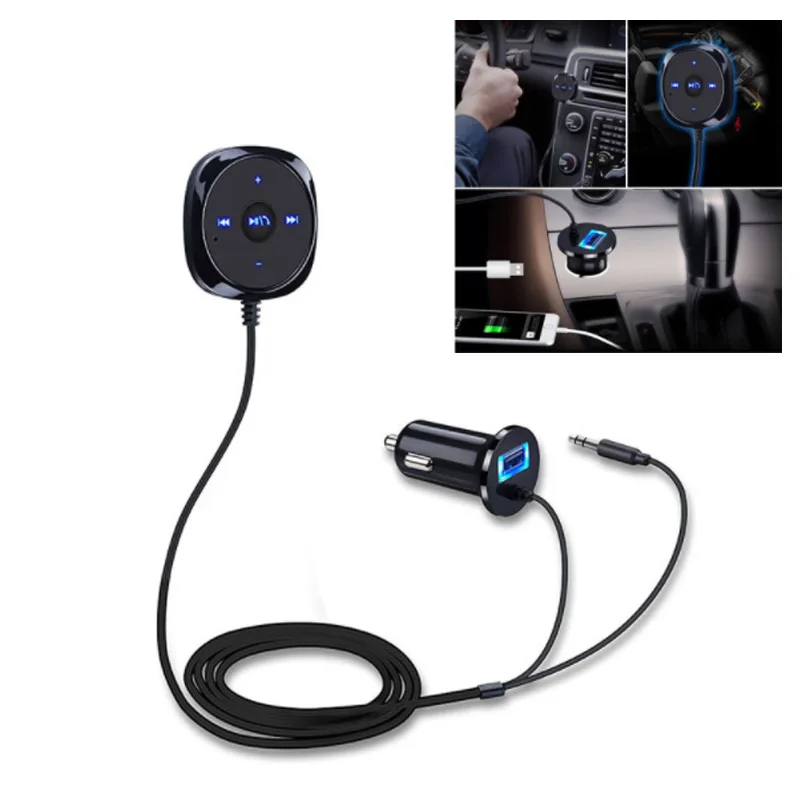 Bluetooth автомобильное зарядное устройство Bluetooth Handsfree Портативный Bluetooth автомобильный комплект FM AUX Dual USB Smart