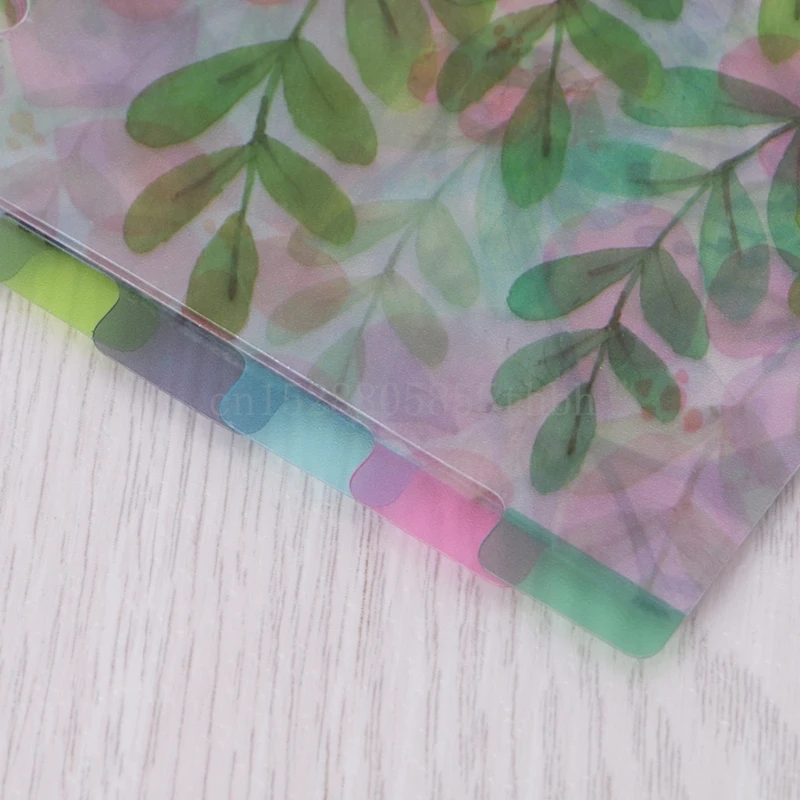 Notebook binder cover photocard binder craft storage binder A5 A6 A7 Catoon clear divider index pages Classified sorter For 6-Holes binder