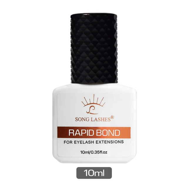 SONG LASHES  Fast Dry 0.5-1s Eyelash Extension  Glue 5ml 10 ml  Black Lashes Mink Eyelashes Exrension Adhesive LG 003(10 ml)