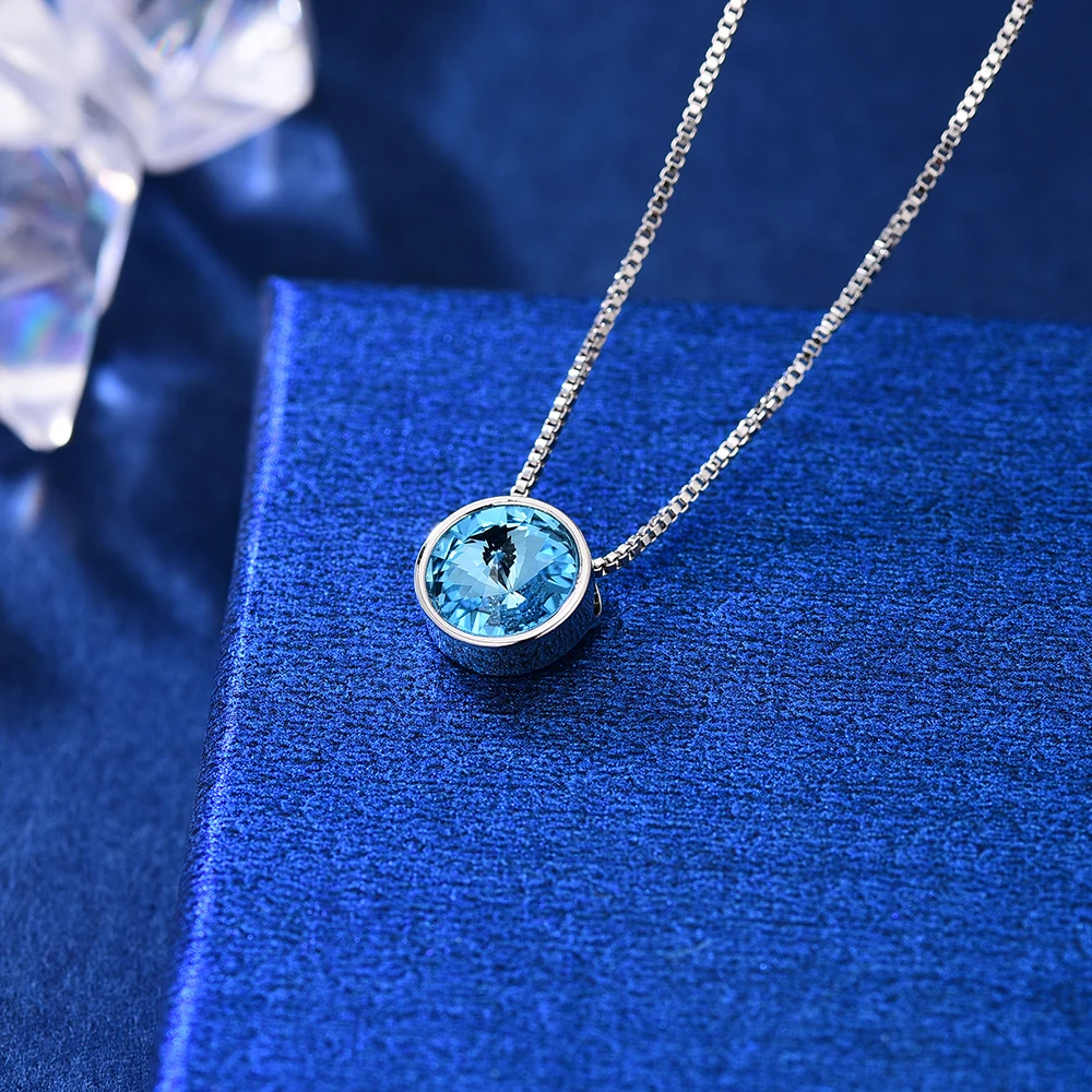 Ожерелье с круглой подвеской Malanda, оригинальное ожерелье с кристаллами Swarovski для женщин, новые модные свадебные украшения, подарок для мамы и девочки