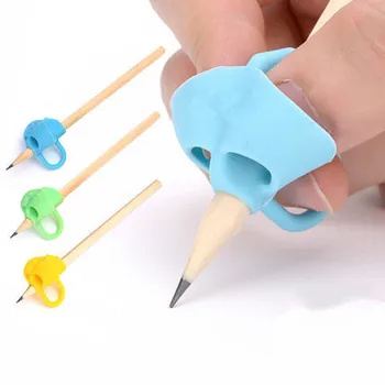 

3pcs Silicone Pencil Grip Beginner Writing Aid Tool Children Writing Corrector Pen Holder Posture Correction Device For Students