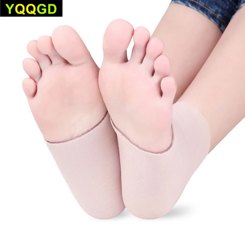1pair Ankle Gel Sleeves Padded Skate Sock Protection For Ankles Lace