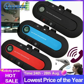 

Hands-free Portable Car bluetooth Receiver Clip-on Sun Visor bluetooth Car Mobile Vehicle Speakerphone Music Receiver Wireless