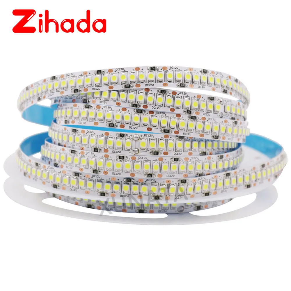 Светодиодная лента DC12V 2835 SMD 240 светодиодный s/m12 светодиодный s/m 60 светодиодный s/m высокая яркая гибкая светодиодная лента Светодиодная лента теплый белый/холодный белый