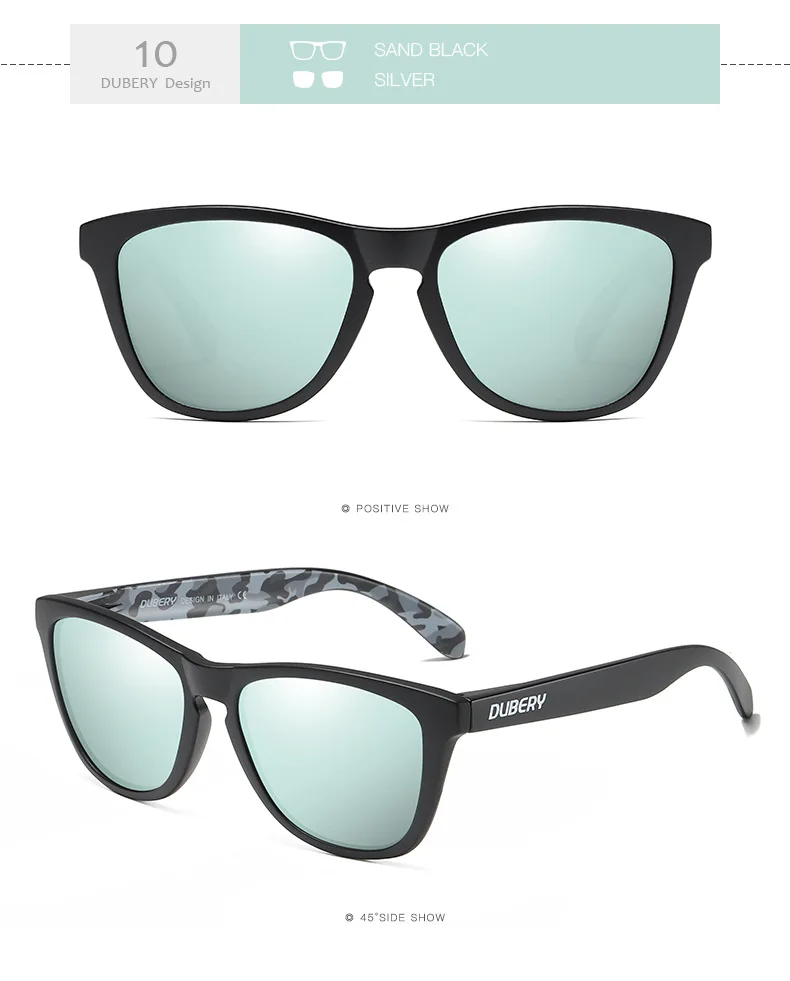 Dubery D181 Polar Vision Поляризованные Ретро спортивные солнцезащитные очки