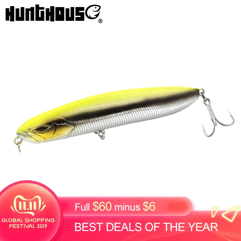  Hunthouse V pencil bait fishing lure stickbaits artificial bait 90mm 19g sinking swimming action Ja