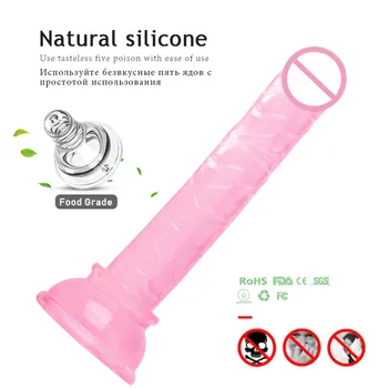Jelly Dildos Anal plug Sex Toys for Women Suction Cup Dildo Female Masturbator G-Spot Vaginal Massager butt plug sex products 2