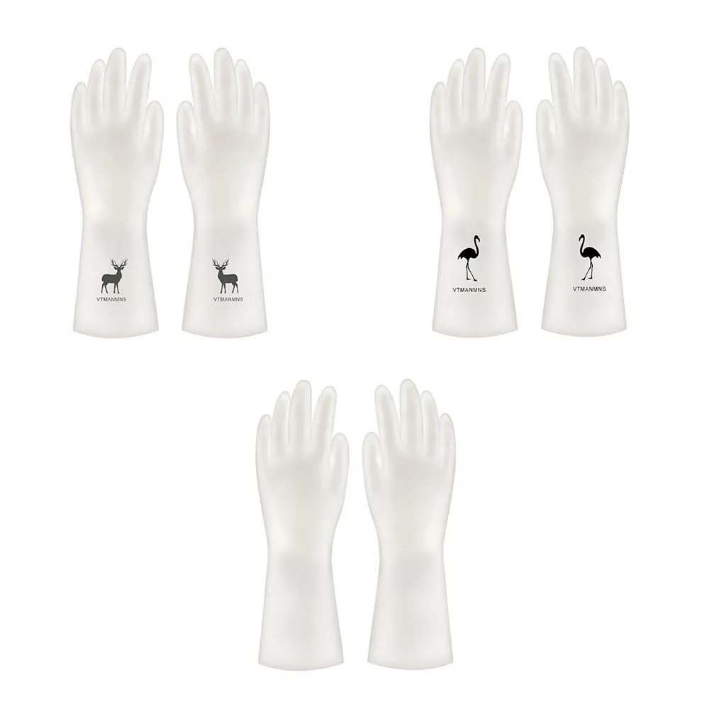 Dishwashing Gloves Cleaning Gloves Silicone 1 Pairs waterproof rubber latex dish washing gloves kitchen durable cleaning housework chores dishwashing tools