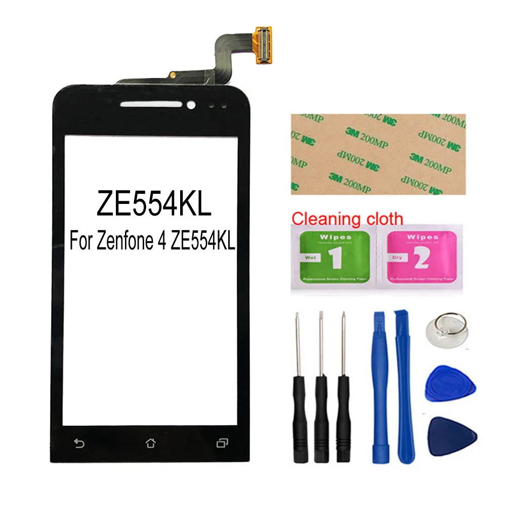 ZE554KL Black Tool ZF4 сенсорный для Asus Zenfone 4 ze554kl 4,5 ''A450CG сенсорный экран дигитайзер Сенсорная панель Замена - Цвет: ZE554KL Black Tool