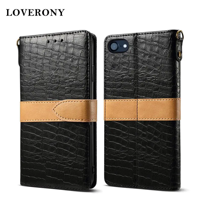 Роскошный кожаный чехол LOVERONY с откидной крышкой для iPhone XR XS Max 6 7 8 Plus защитный из