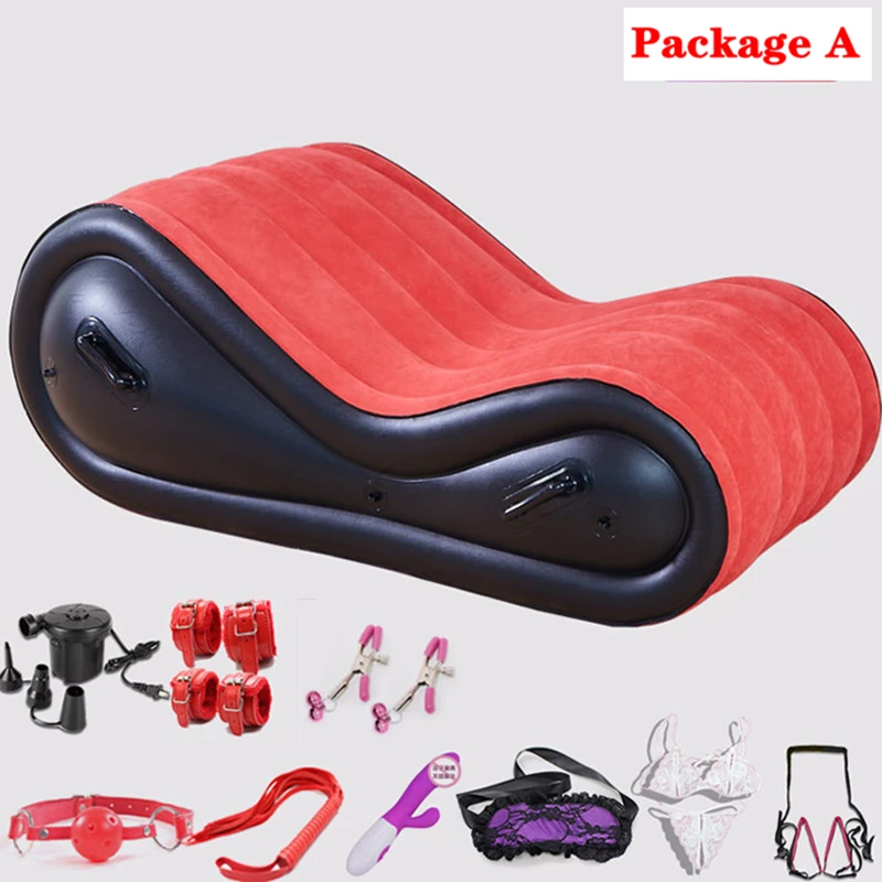 Adult foldable inflatable bed couple game bed bedroom furniture with 4 handcuffs outdoor bed portable bed SM prop bed passion