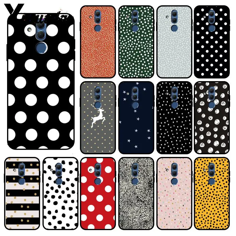 Чехол Yinuoda в горошек с рисунком серебряной звезды для телефона Huawei Mate 10 20 Lite 20X Mate20