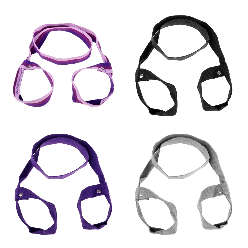 Adjustable Yoga Mat Strap Practice Foot Fitness Leg Stretcher Door Bands