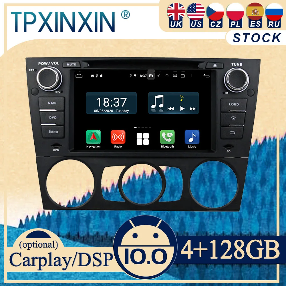 

PX6 For BMW E90 Saloon 2005-2012 Android 10 Carplay Radio Player Car GPS Navigation Head Unit Car Stereo WIFI DSP BT