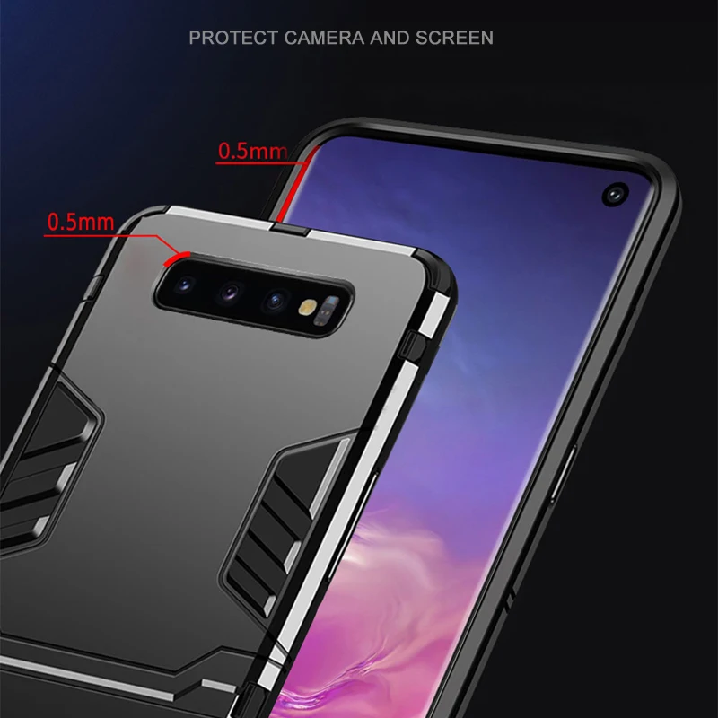 Защитный чехол CAPSSICUM с подставкой для samsung Galaxy S10 S10E Plus S10+ чехол s противоударный чехол-подставка для samsung S10 S10E S10Plus