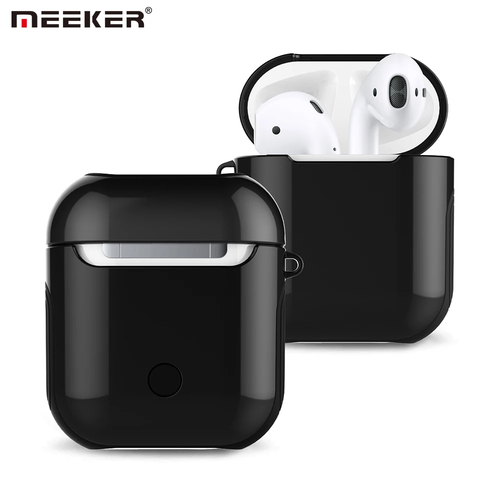 Чехол Meeker для Apple Airpods чехол беспроводных Bluetooth наушников мягкий глянцевый
