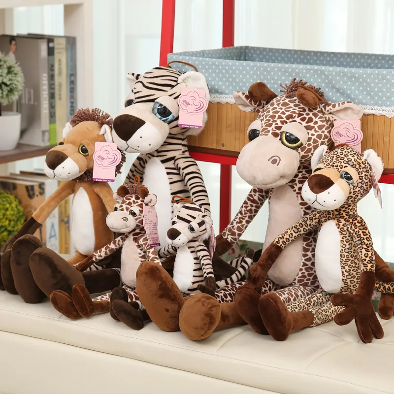 

Jungle Series Four Brothers Giraffe Doll Pink Panther Plush Toys Doll Crane Machines Doll Gift Customization