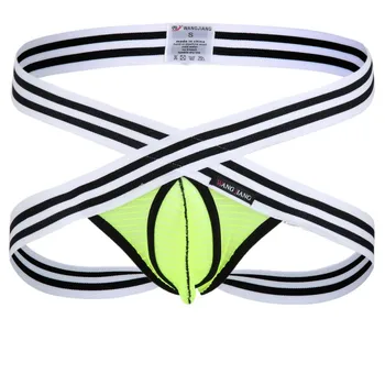 

New Arrival Men Thongs Double Belt Cuecas Underwear Men Sexy Jockstraps U Convex Pouch G-strings Thongs
