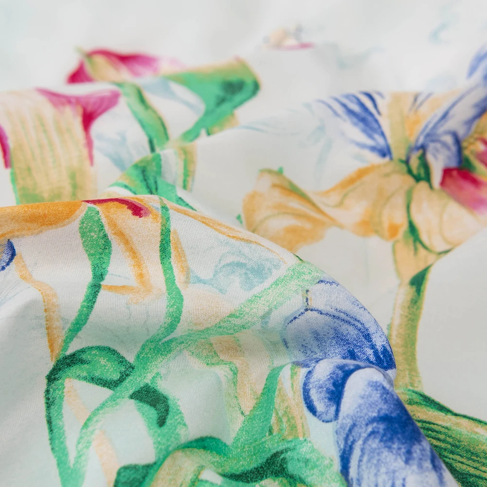 Цветочный Комплект постельного белья с цветочным животным принтом роскошный пододеяльник набор в виде листа, геометрической формы печати постельные покрывала и наволочки
