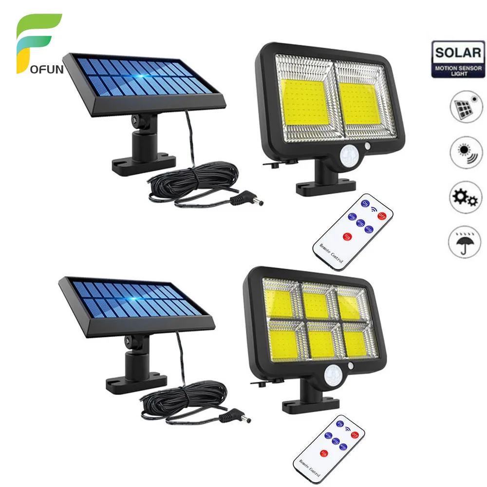 Details about   Solar Powered LED Street Lamp Outdoor COB LED Light with Screws Easy to 