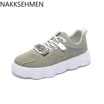 

NAKKESHMEN-Breathable All-match Canvas Shoes Women 2020 Summer New Korean Students White Shoes Women Ins Flat Running Shoes