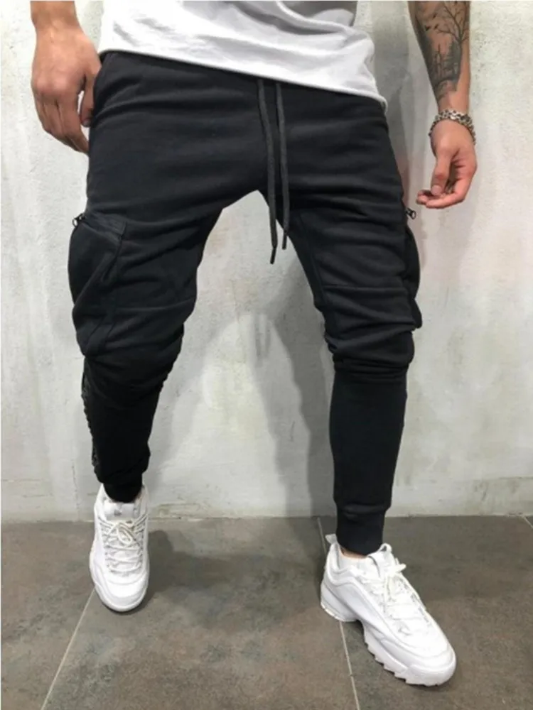 2020 HOT Men pants Casual Harem pants Men joggers Streetwear Joggers Men Hip hop Rivet pants fashion pants 2020 HOT Men pants Casual Harem pants Men joggers Streetwear Joggers Men Hip hop Rivet pants fashion pants