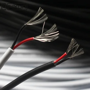 

5metre 2Core Red+Black 22AWG USB 2.5mm/3.5mm/6.35mm Plug mini XLR Charging Cable OD3.5mm 17*0.14TS*2C the Power for Phone Wire