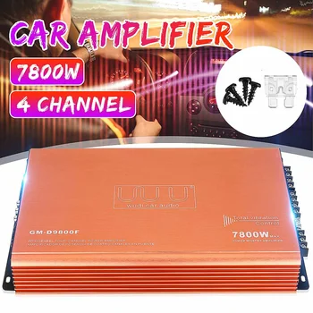 

12V 7800W 4 Channels Amplifier Car Sound Amplifier Subwoofer Audio Stereo Bass Speaker Amplifier Auto Audio Sound System