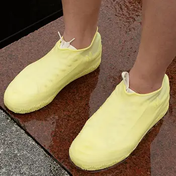 

Reusable Silicone Shoe Cover Portable Outdoor Waterproof Wear-resistant Rain Boots Shoes Protector Overshoes L Size