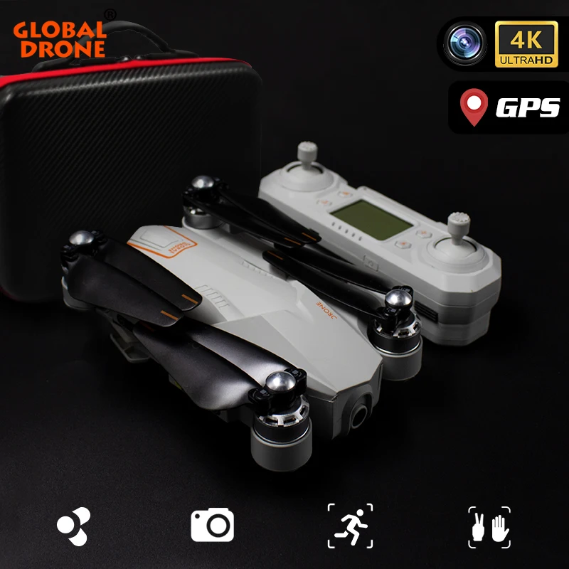 

Dron 4K GPS Quadrocopter Drone with Camera HD Wide Angle Follow Me WiFi Quadcopter RC FPV Professional Dron VS F11 E520S SG907