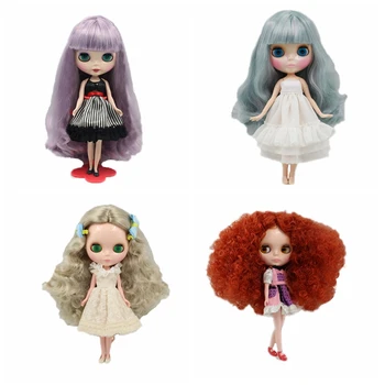 

[wamami] For 12"1/6 Doll Purple Grey Red Blond Long Wig With Scalp (Not include body)