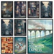 Современная картина иллюстрация ретро-постер к фильму крафт-бумага аниме кухонный плакат художественные плакаты и принты гостиной