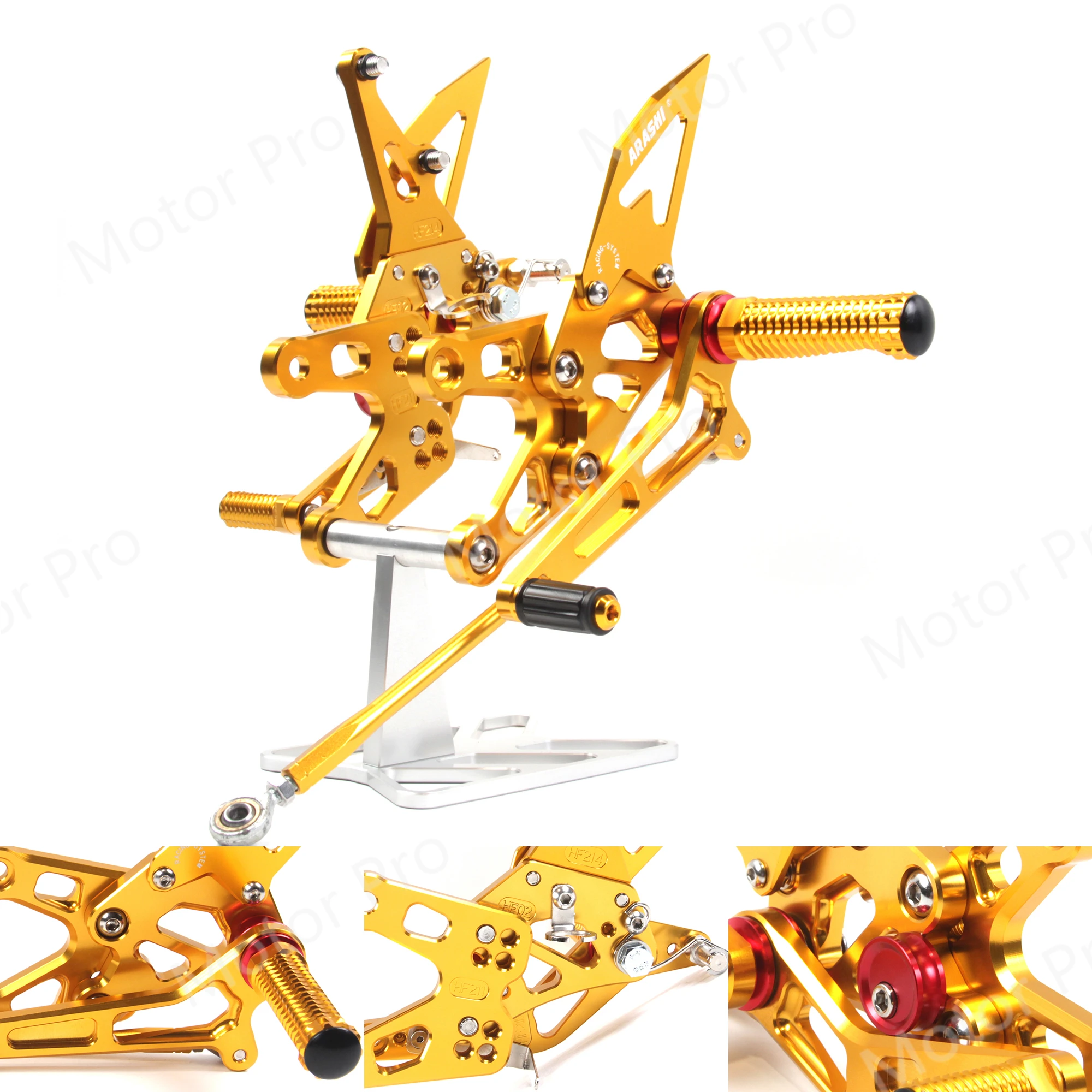 Регулируемые подножки для Kawasaki Ninja ZX10R 2006 2007 аксессуары для мотоциклов Peg Rearsets педаль ZX1000 ZX 1000 ZX-10R