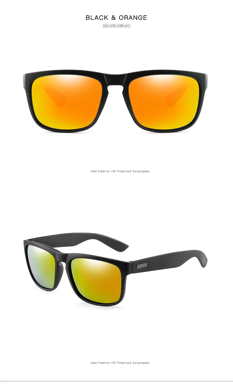 Фирменный дизайн Мужские квадратные поляризованные солнцезащитные очки винтажные мужские очки для вождения UV400 зеркальные солнцезащитные очки Gafas de sol