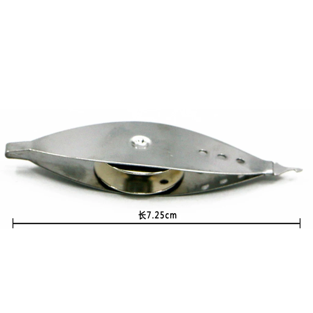 Silver Tone Tatting Shuttle For Hand Lace Making Art Sewing Tool