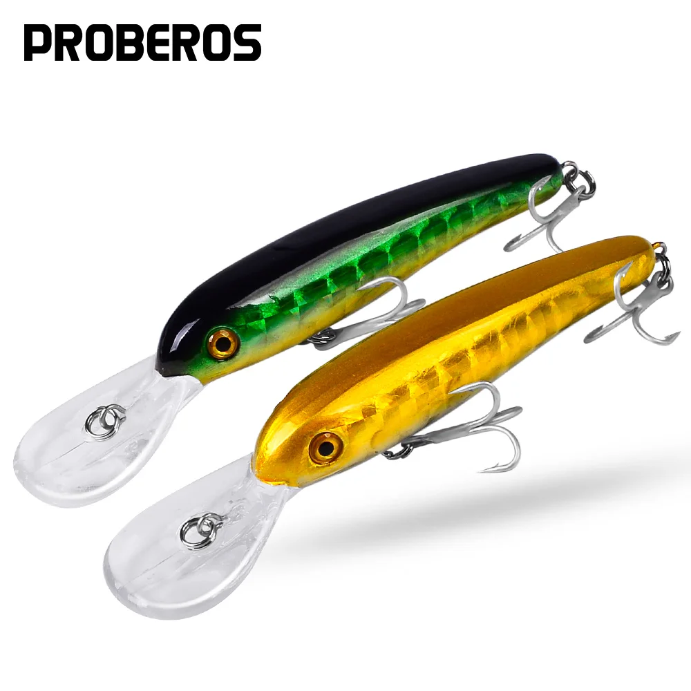 PROBEROS Minnow Fishing Lures 14g/11.5cm 3D Life like Eyes Floating