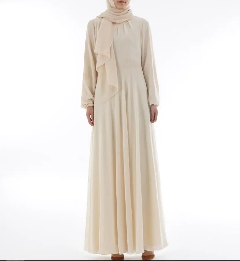 Шифоновое платье Abaya Дубай Musulmane Арабская Женская одежда женские платья Musulman для