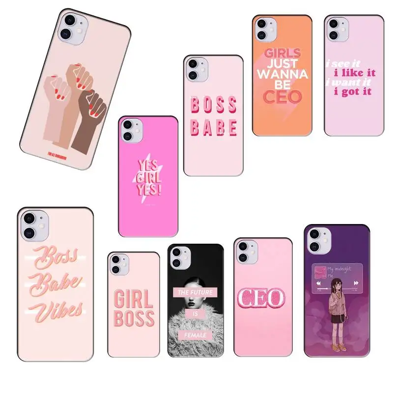 Роскошный брендовый чехол с надписью girl boss чехлы для iphone 11 чехлы|Чехлы-накладки| |