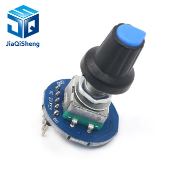

Rotary Encoder Module for Arduino Brick Sensor Development Round Audio Rotating Potentiometer Knob Cap EC11