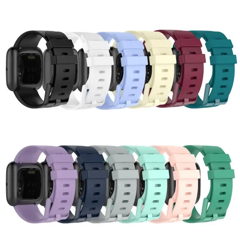 Однотонный Браслет для Fitbit Versa2/versa Lite/versa водонепроницаемый сменный мягкий