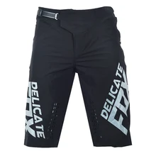 Fox-pantalones cortos delicados para hombre, Shorts negros para montar en bicicleta de montaña, todoterreno, MTB, ATV