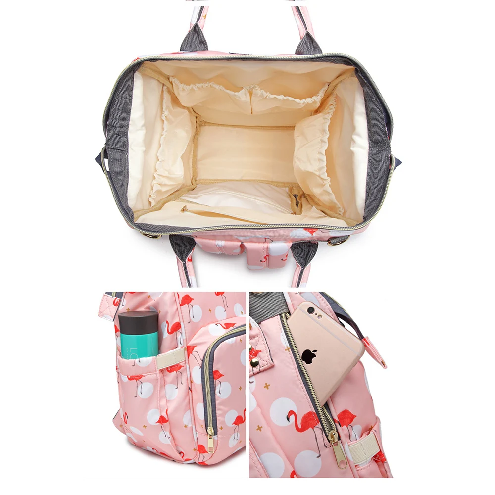 Многоразовые Детские сумки для мам, тканевый органайзер для пеленок, водонепроницаемый детский тканевый подгузник, милый Принт, сумка для беременных