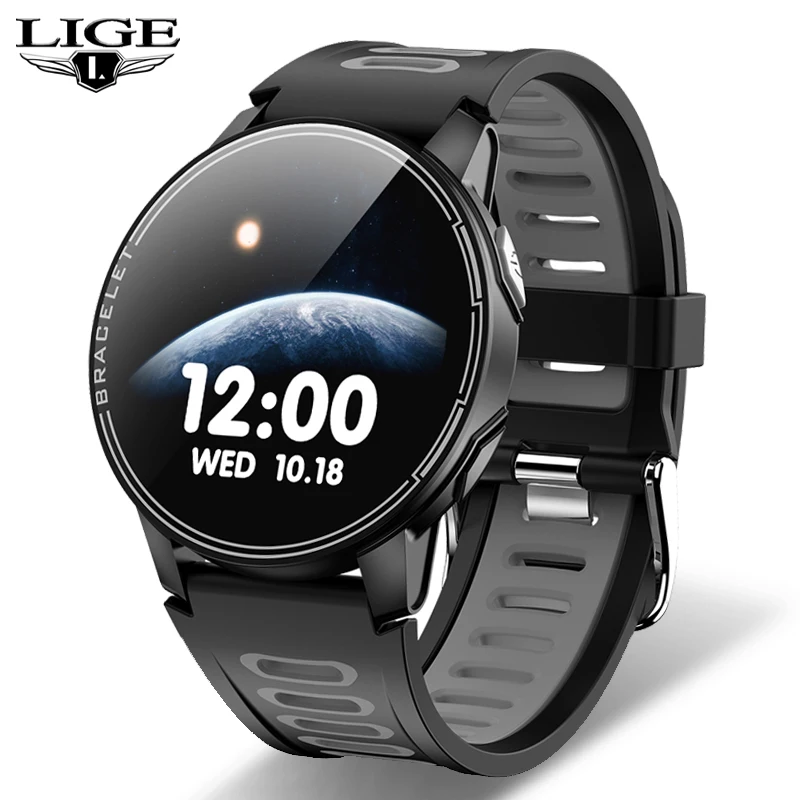 LIGE 2020 Новые смарт-часы IP68 Водонепроницаемые спортивные мужские и женские Bluetooth