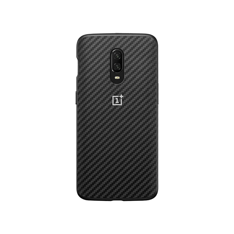 Чехол-бампер для OnePlus 6 T, официальный материал кевлар+ ТПУ, круглый защитный чехол для задней панели Karbon OnePlus6T