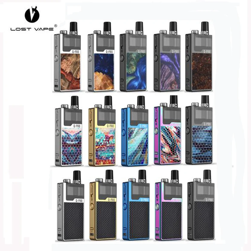 Комплект Lost Vape ORION Q-PRO аккумулятор 950 мАч 2 мл картридж катушка 0 5 Ом 1 Обычная