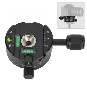 

Aluminium Alloy X64 360 Degree Rotation Paranomic Head Quick Release Plate For SLR Camera Tripod Ball Head