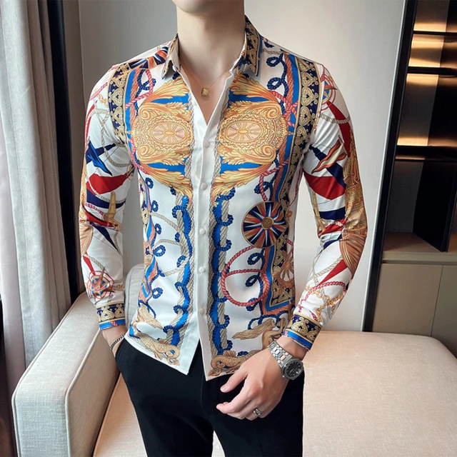 Chemise graphique à manches longues - Prêt-à-porter de luxe