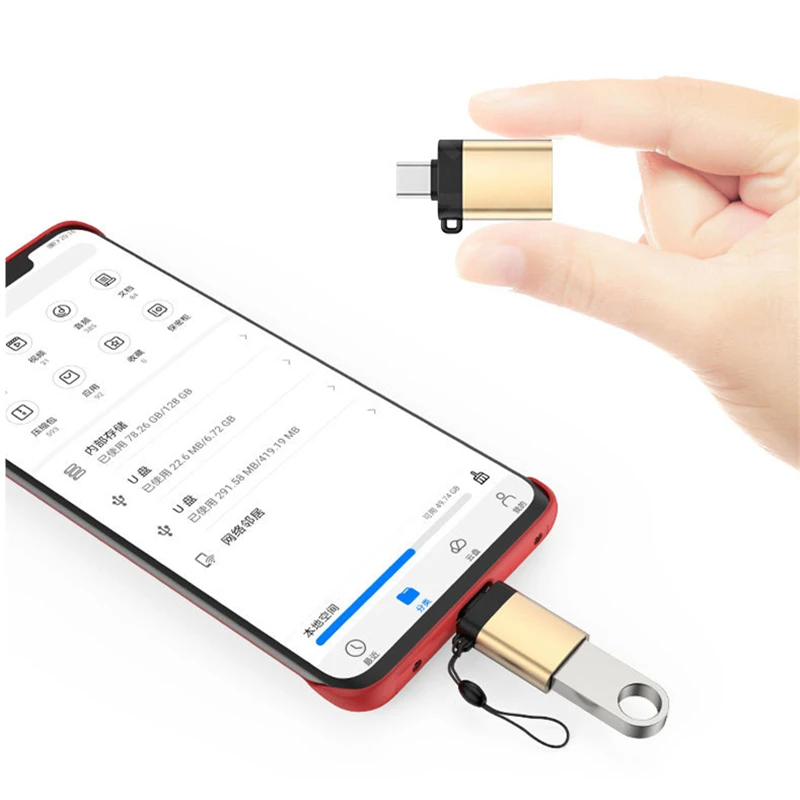 Type-C to USB 3.0 OTG Adapter Connector for Samsung LG Huawei Xiaomi Phone Data Sync Flash Disk Mouse Keyboard Gamepad Converter usb hub adapter usb port adaptor usb hub converter cable converter type c otg adapter